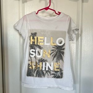 Girls hello sunshine t-shirt